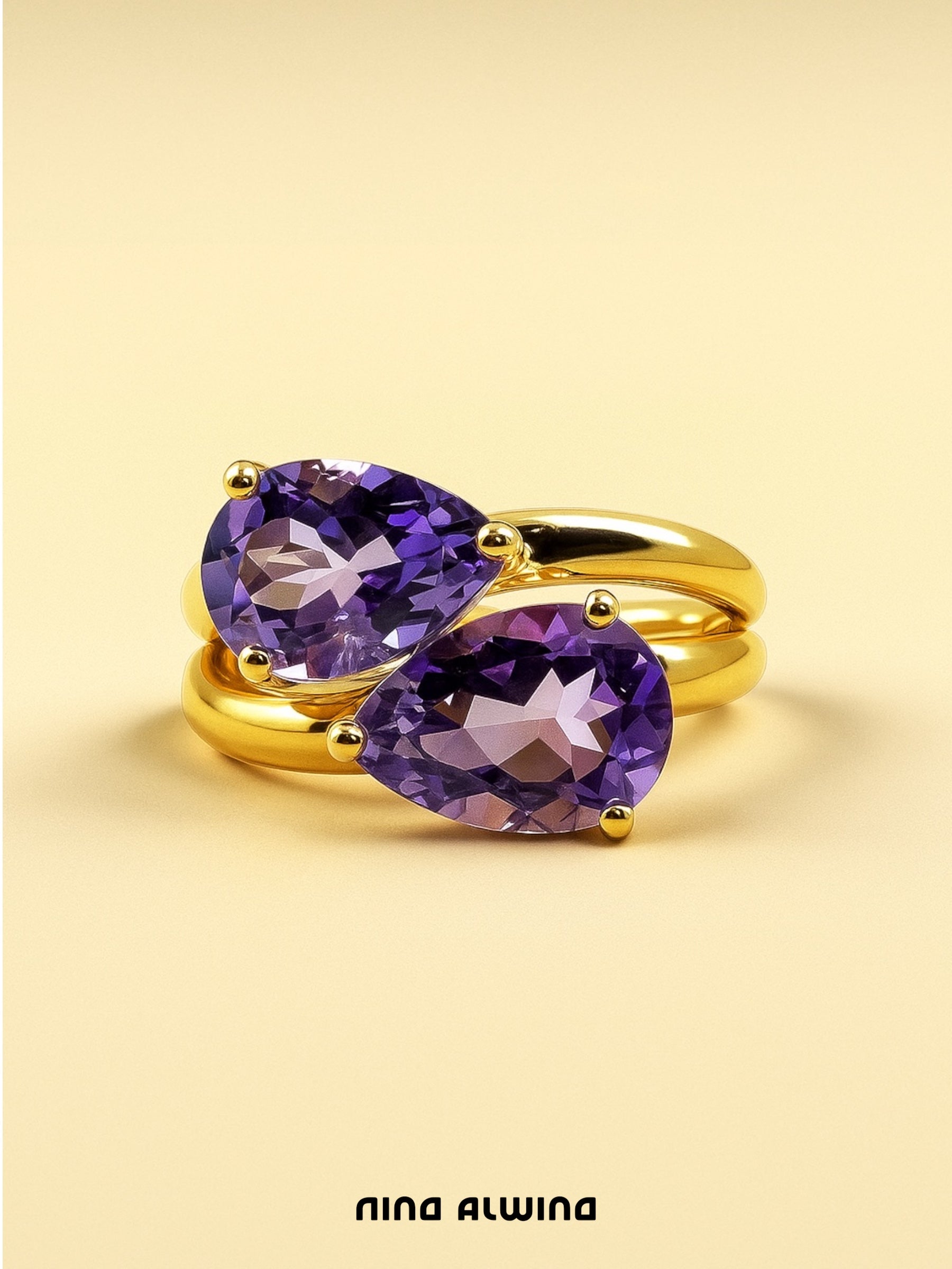 #119 8k Ring mit Amethyst - RG 57