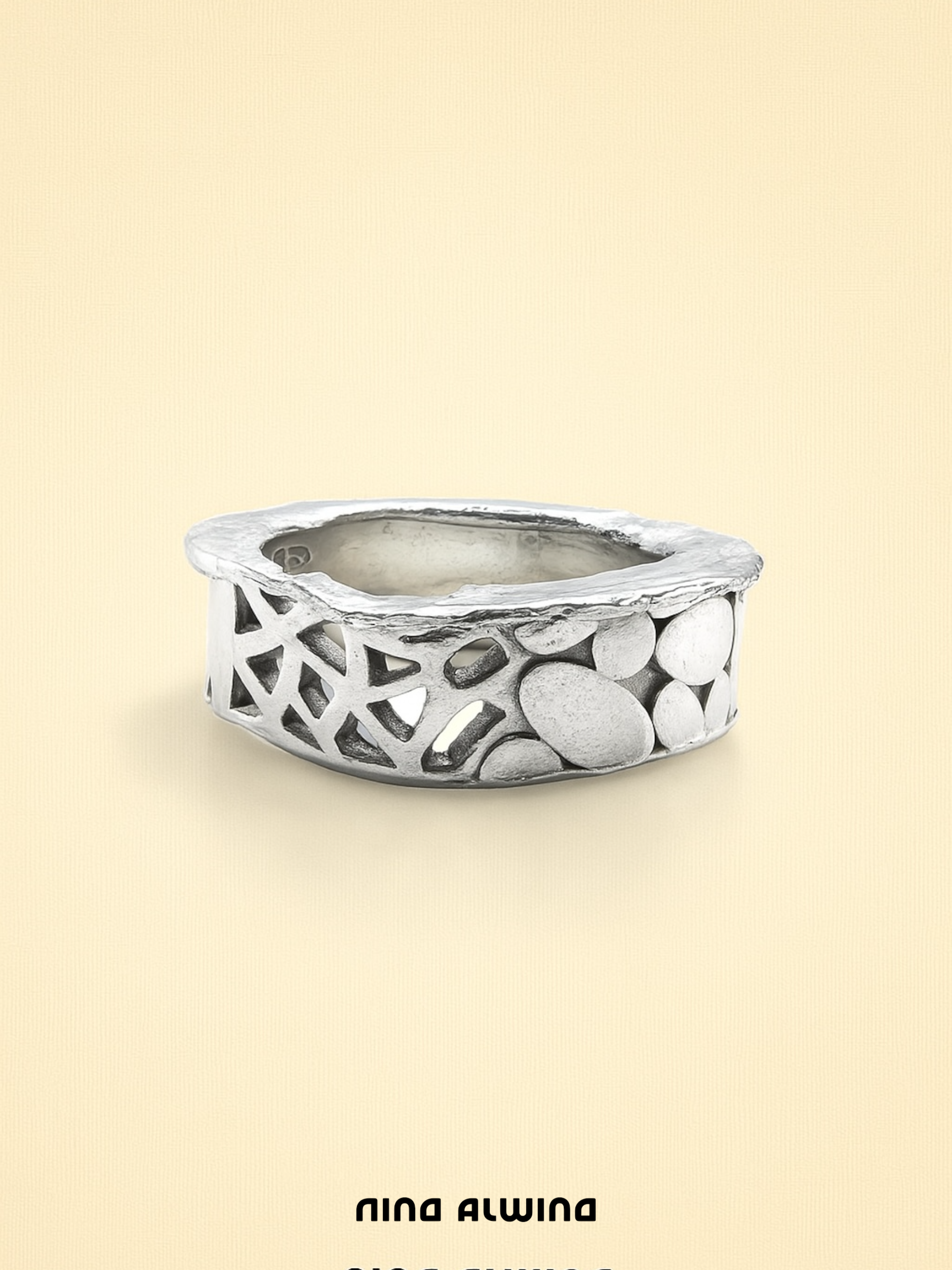 #130 925er Chunky Silber Ring - RG 50