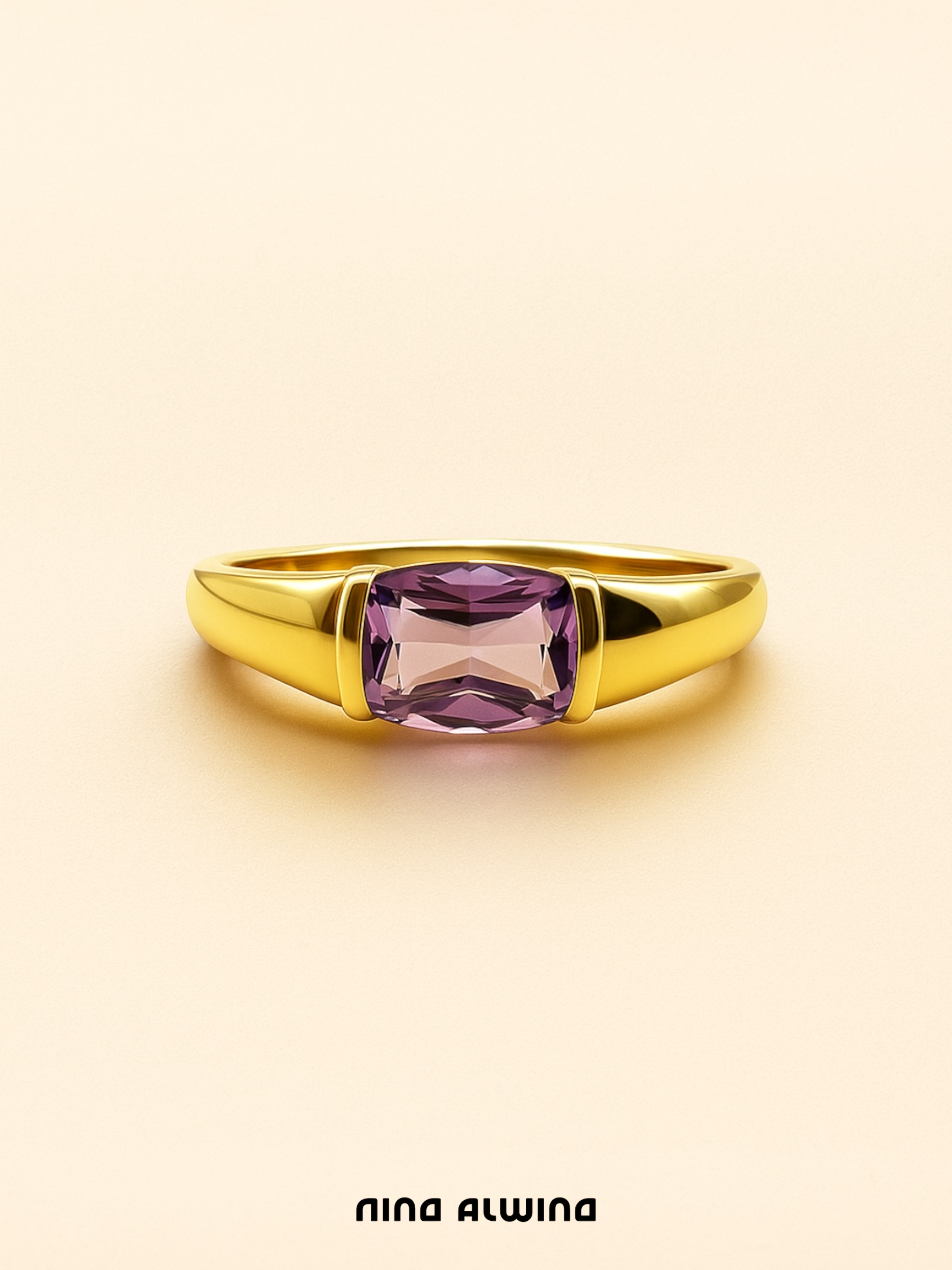 #143 8k Ring mit Amethyst - RG  57