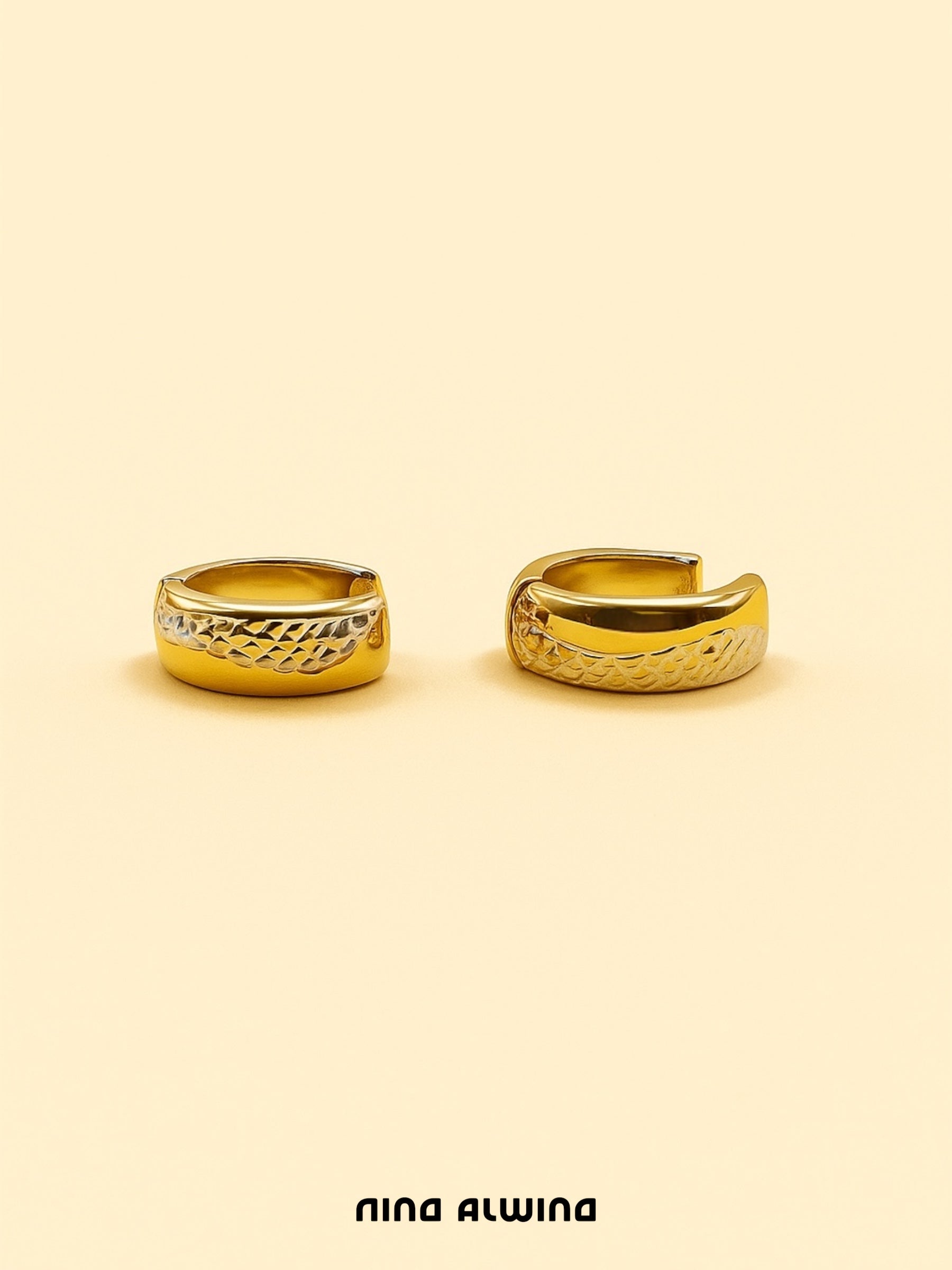 #172 9k Klappcreolen - 1,4cm