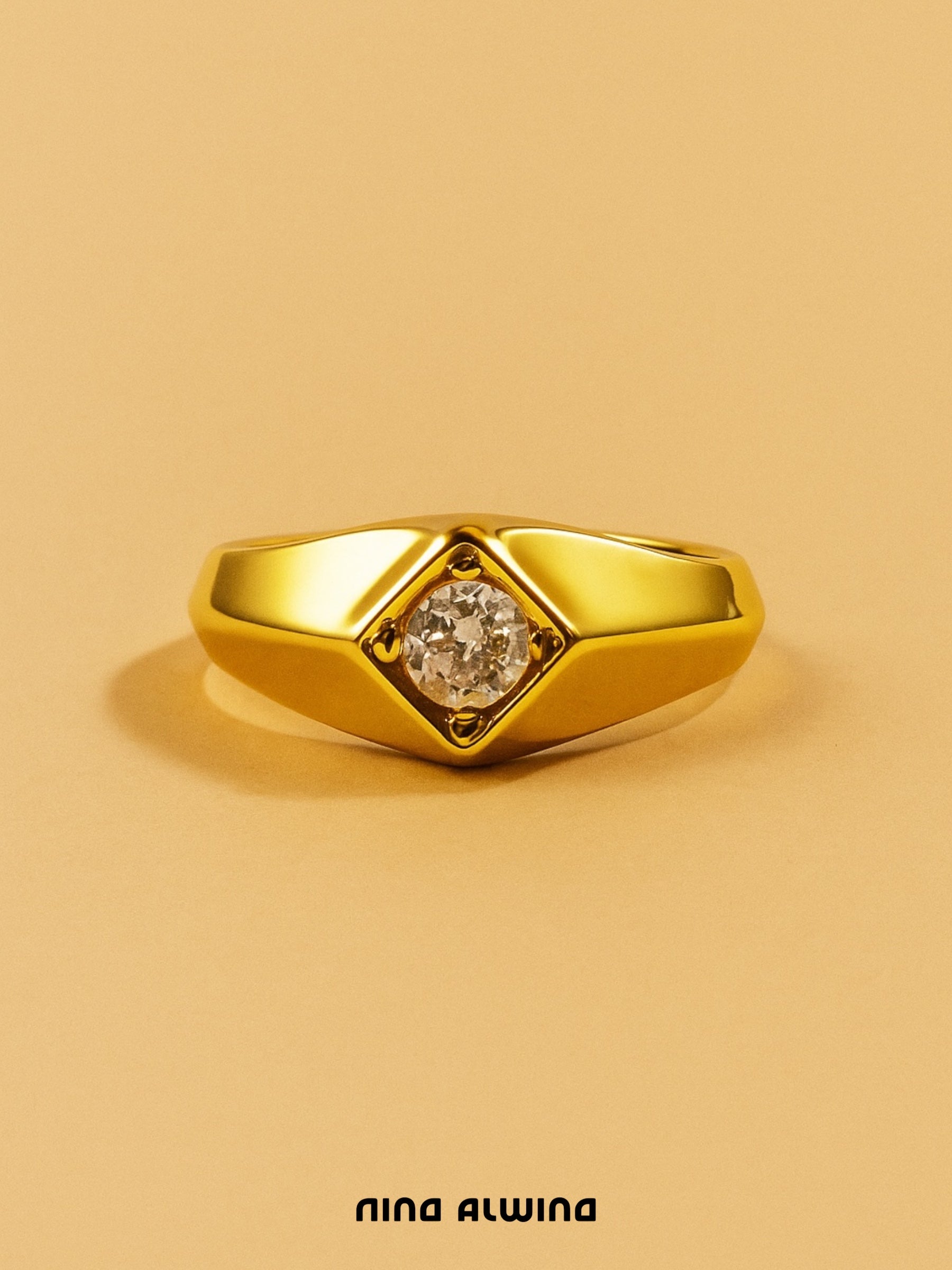 #179 9k Ring mit Zirkon - RG 58