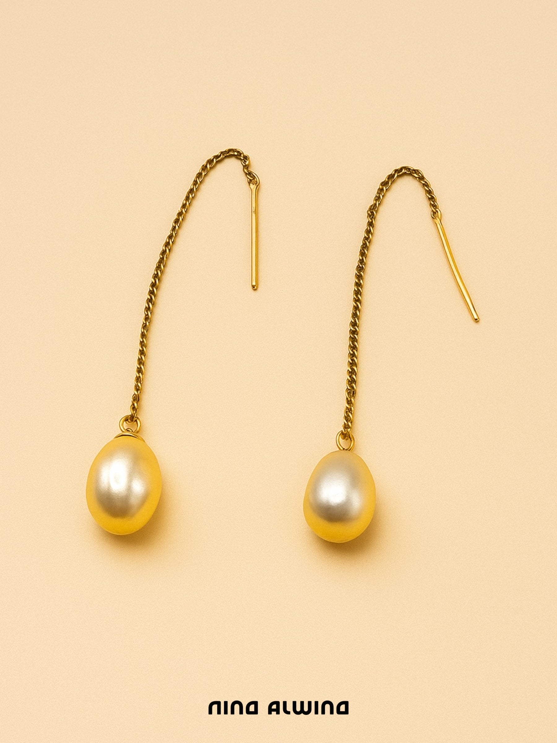 #199 14k Ohrringe mit Perle