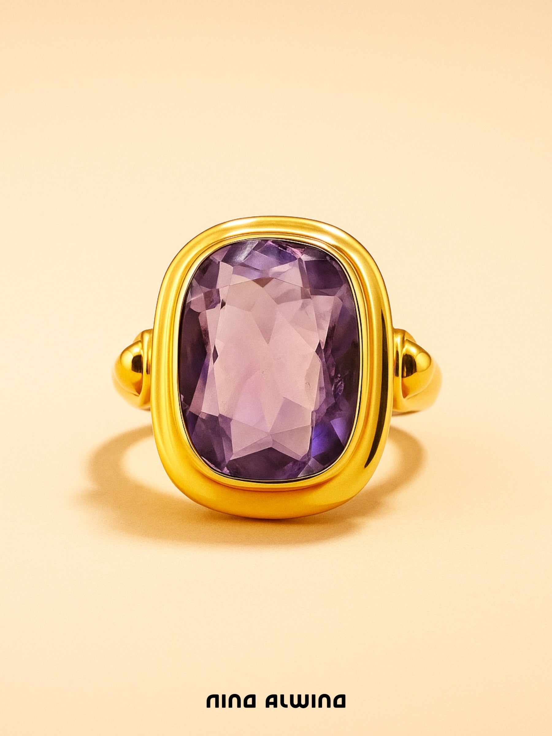 #195 8k Ring mit Amethyst - RG 56