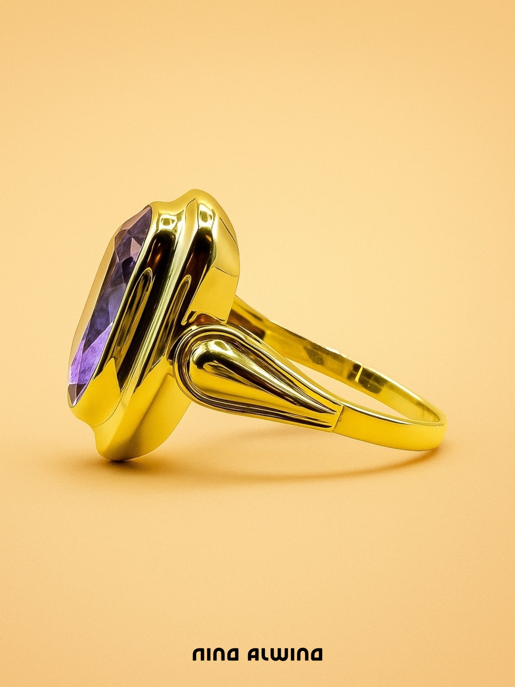 #195 8k Ring mit Amethyst - RG 56