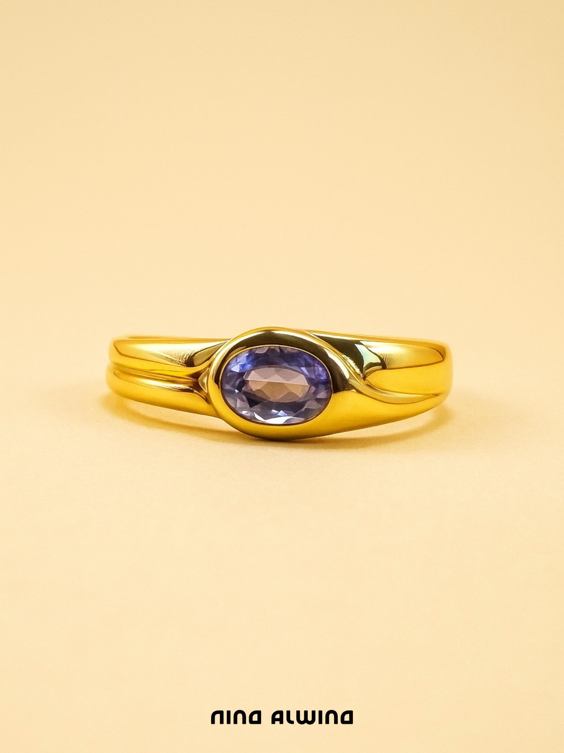 #97 8k Ring mit Amethyst - RG 57