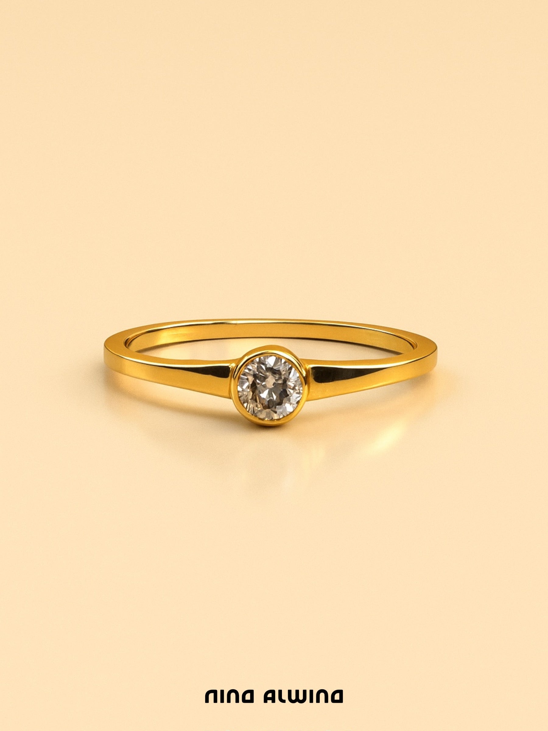 #271 8k Ring mit Zirkon - RG 56