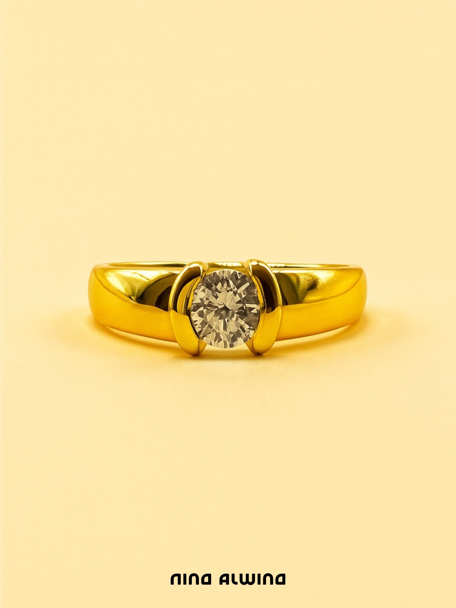 #294 8k Ring mit Zirkon - RG 56