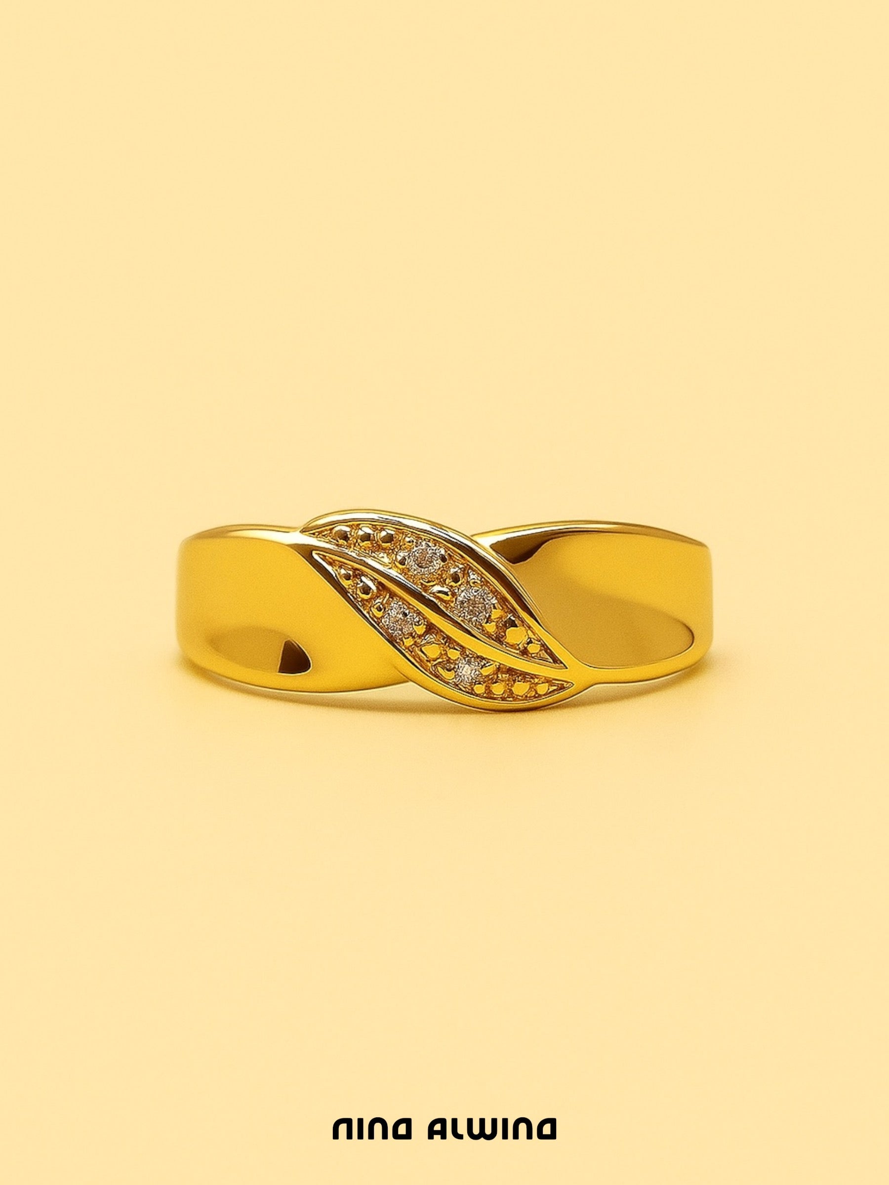 #301 8k Ring mit 4 Diamanten - RG 58