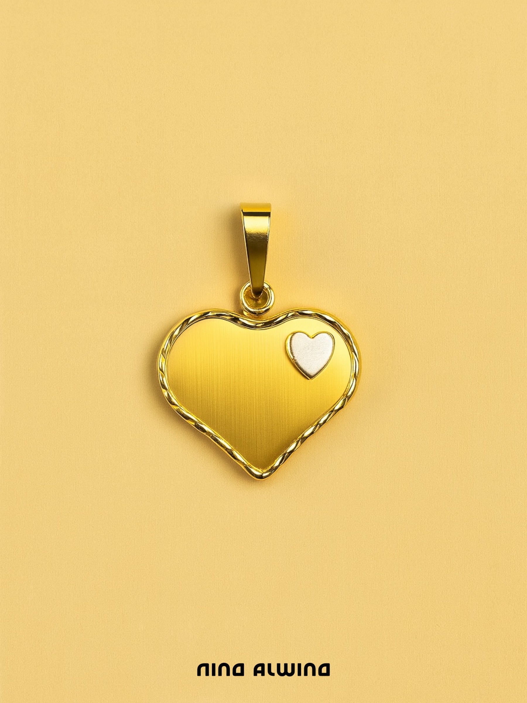 #334 8k Anhänger Herz - 2,5cm