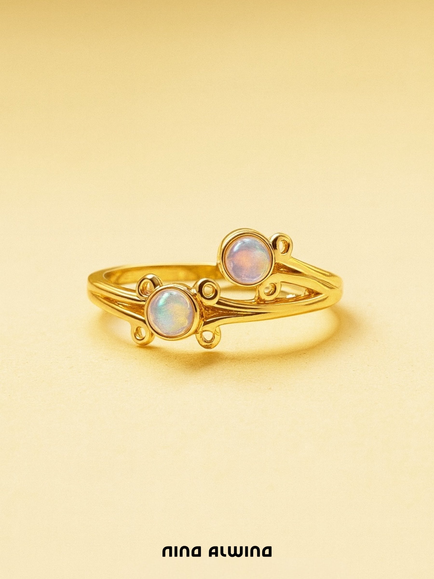 #390 8k Ring mit Opal - RG 54