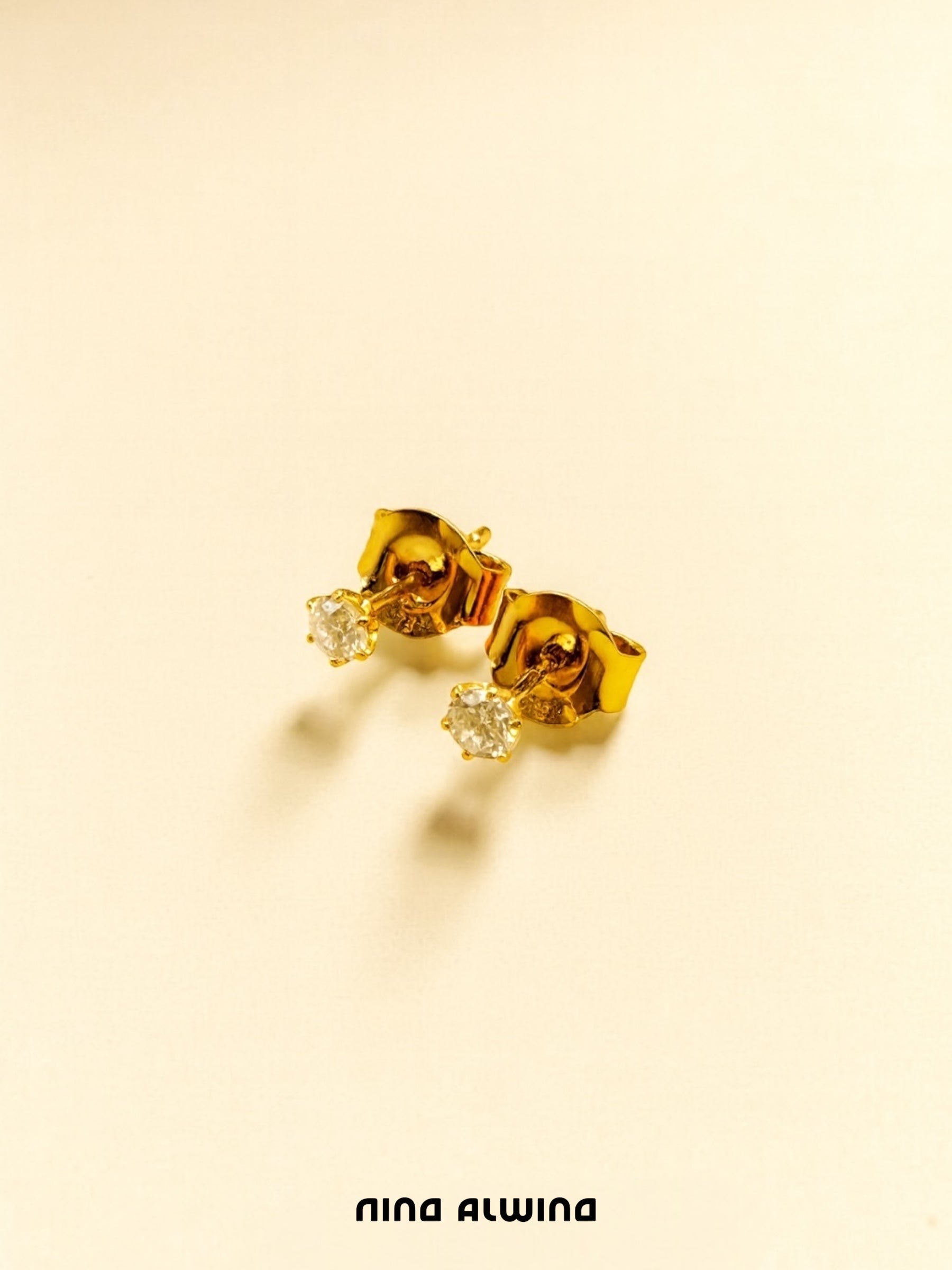 #405 18k Diamantohrringe - 0,12 ct.