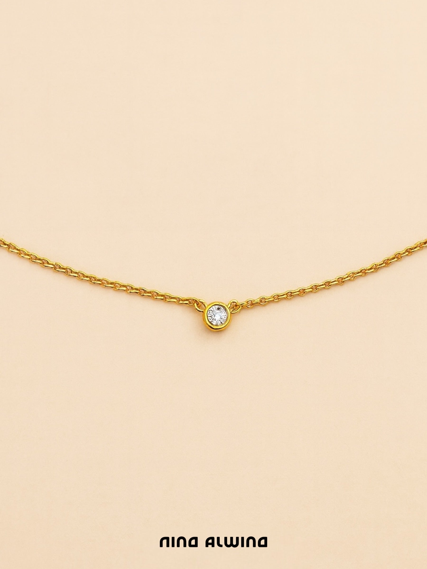 #398 18k Tiffany Co. Elsa Peretti Kette mit Diamant - 41cm