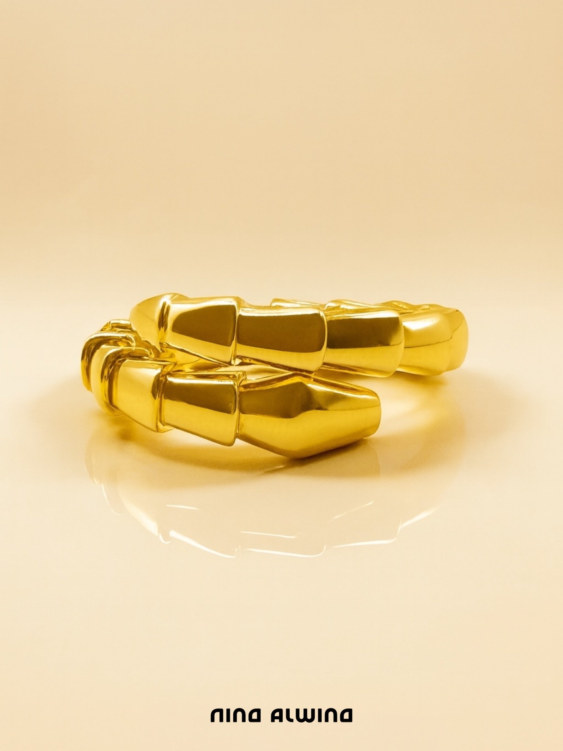 #400 18k Bvlgari Serpenti Viper Ring - Size S