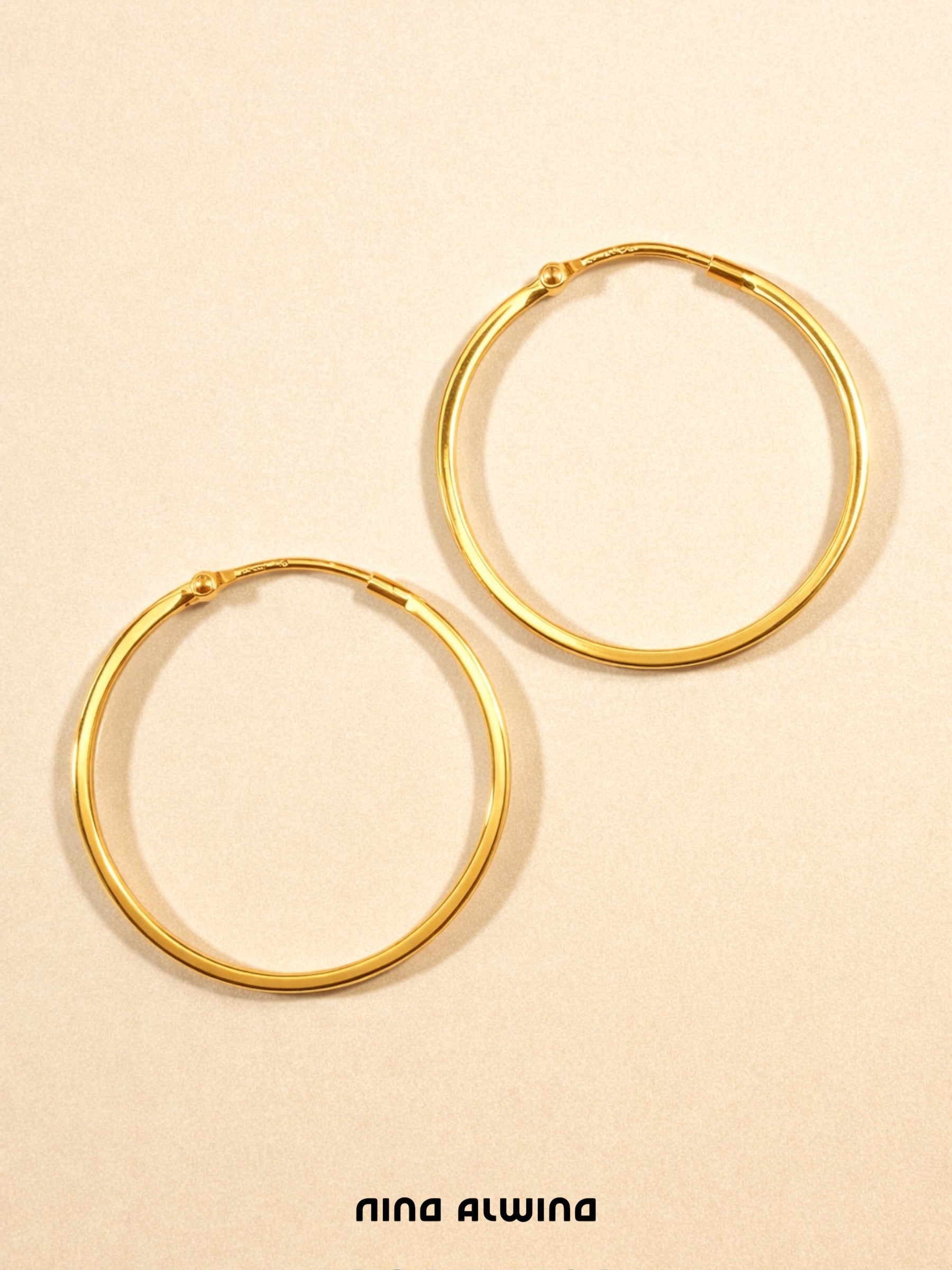 #489 8k Creolen - 2,5cm