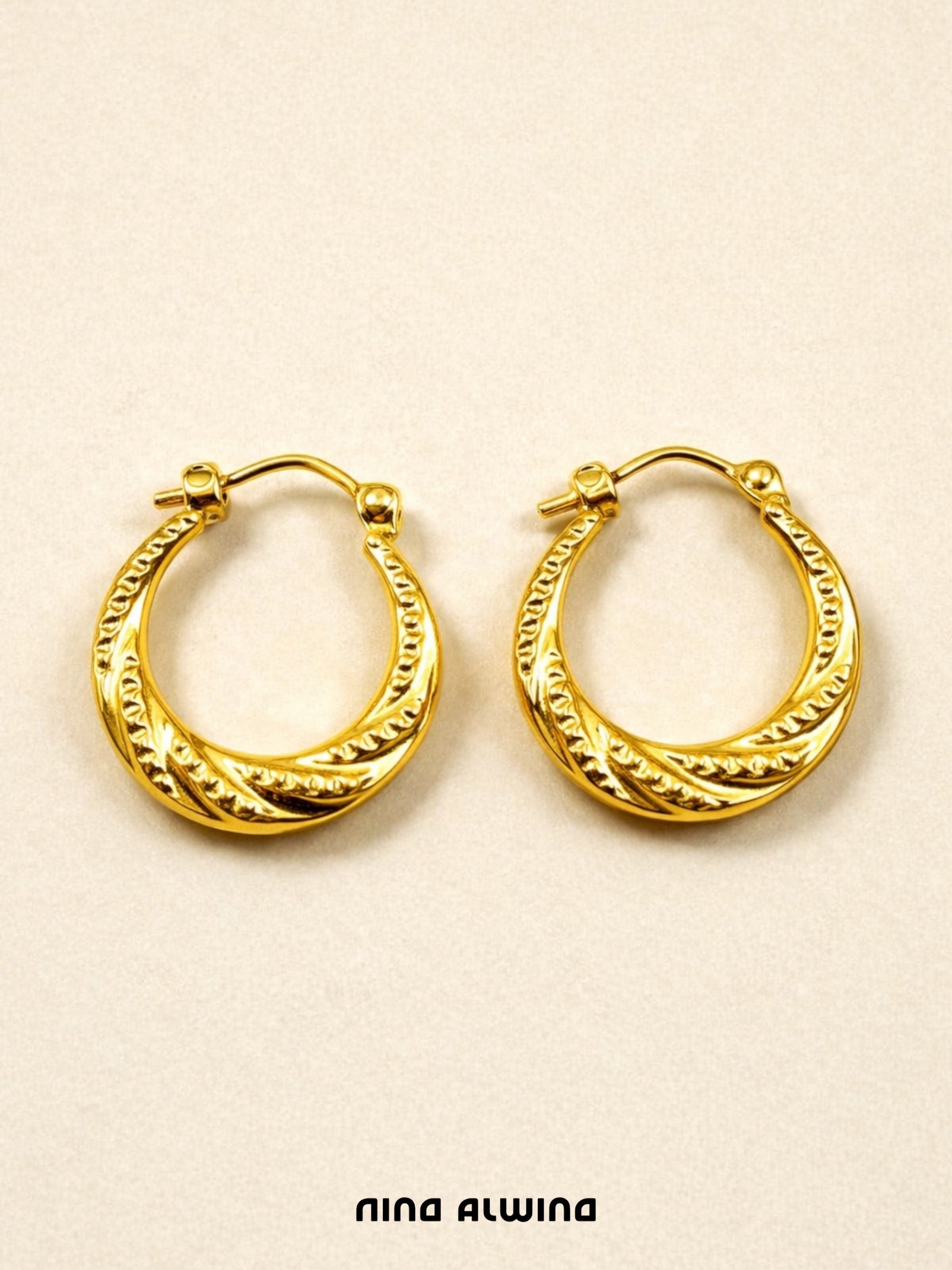 #491 8k Creolen - 1,9cm