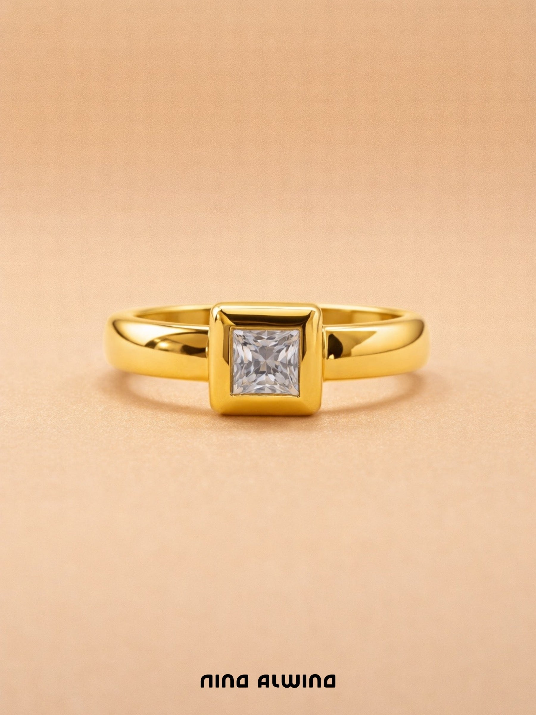 #504 8k RIng mit Zirkon - RG 57