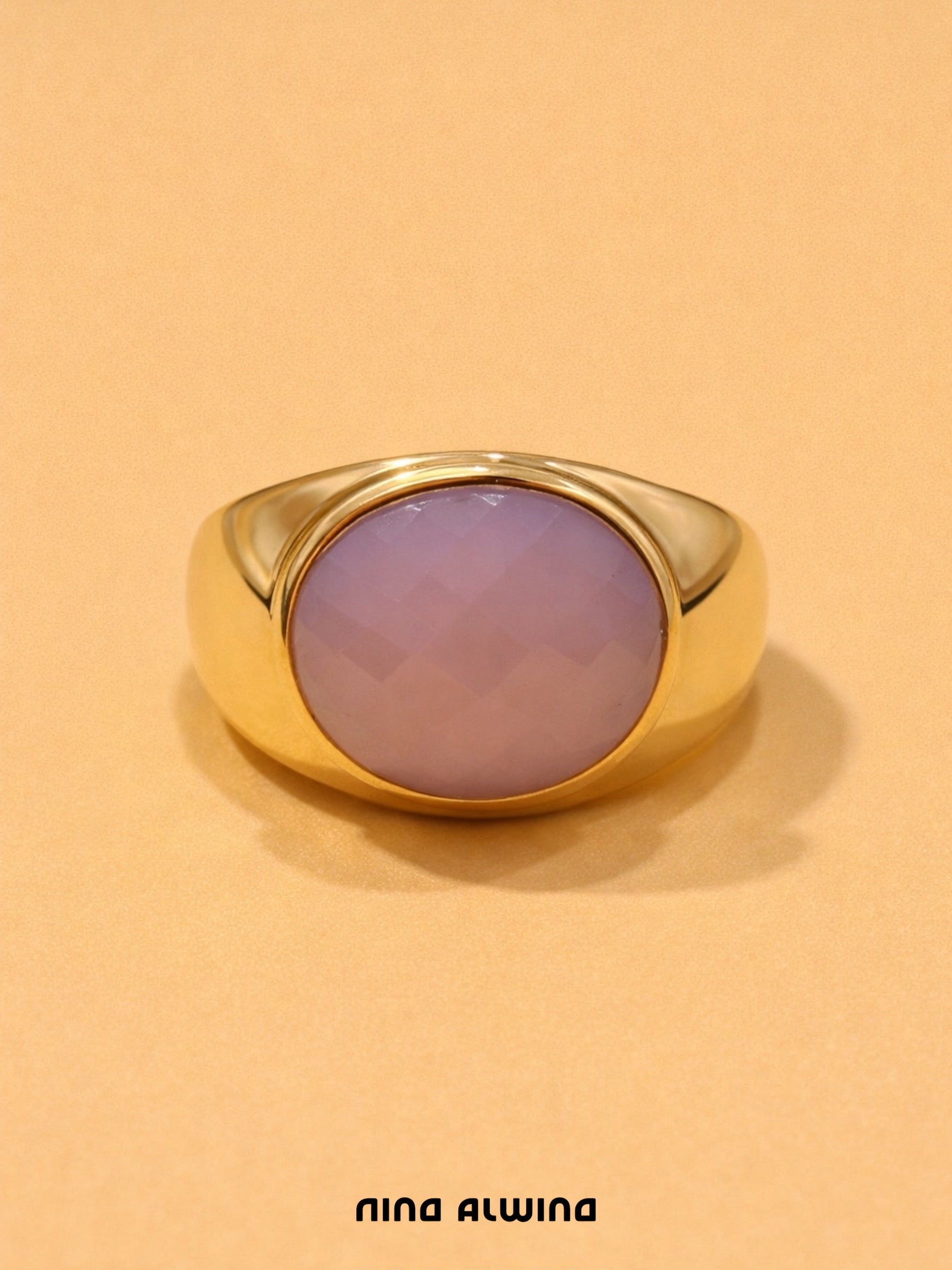 #527 Massiver 8k Ring mit Opal - RG 56