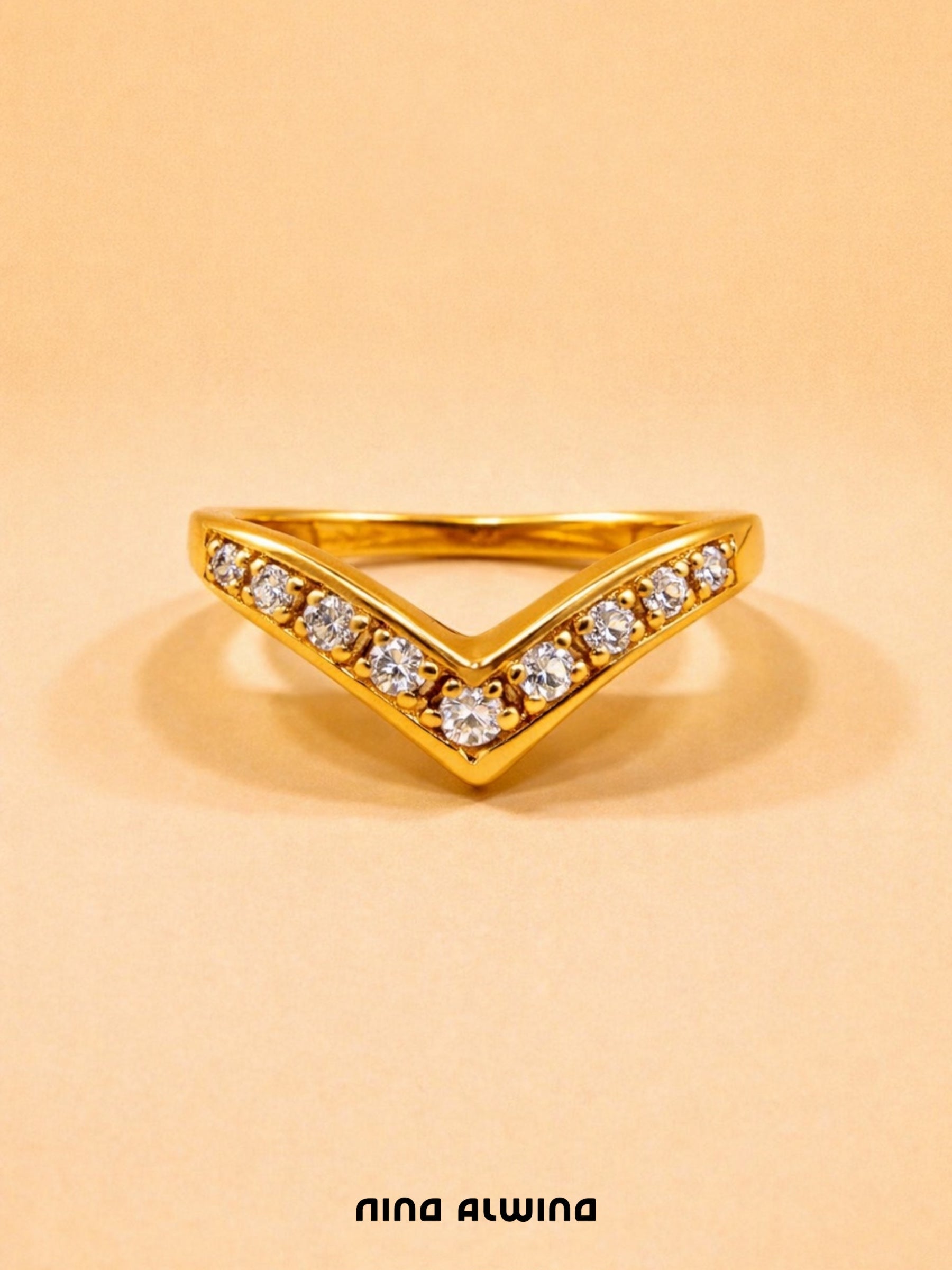 #553 8k Ring mit Zirkon - RG 53