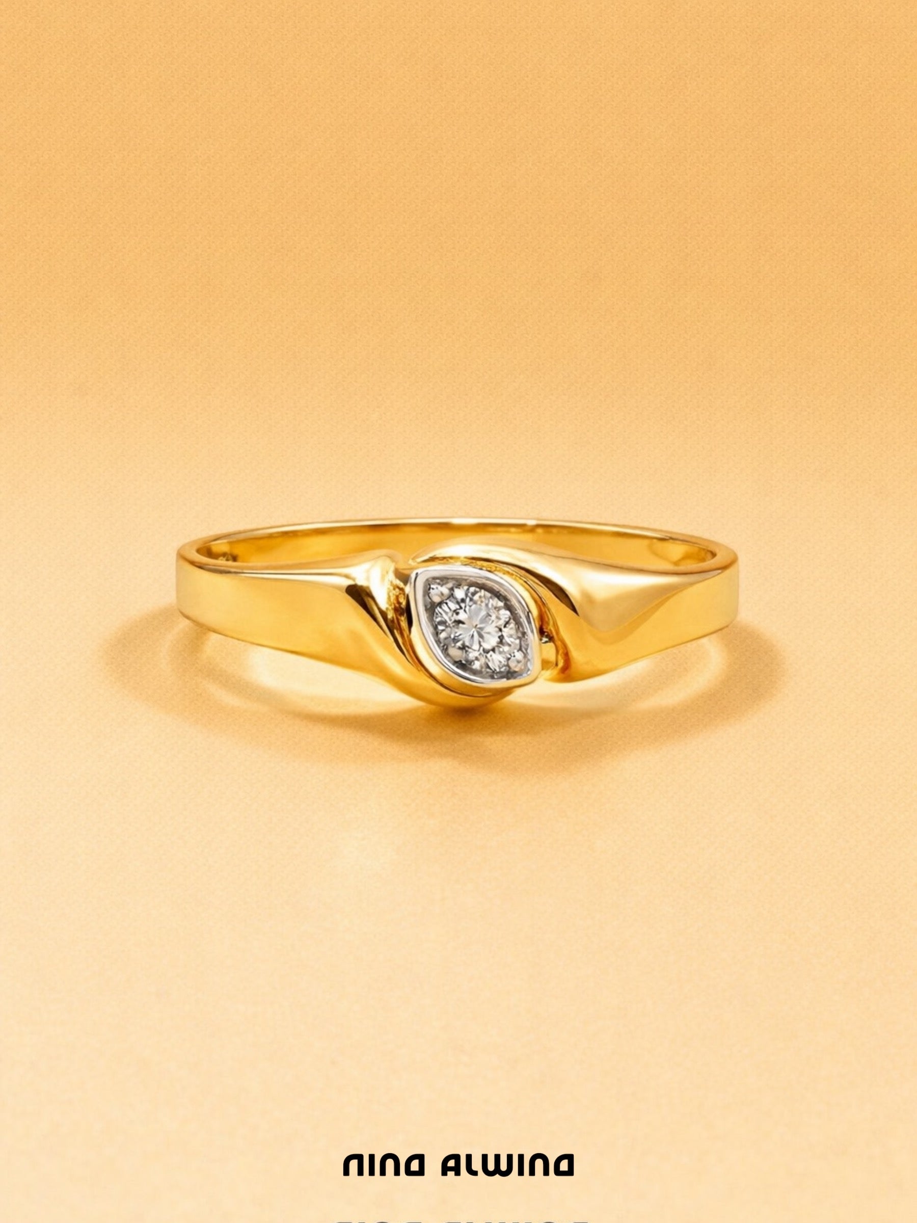 #536 8k Ring mit Diamant - RG 59