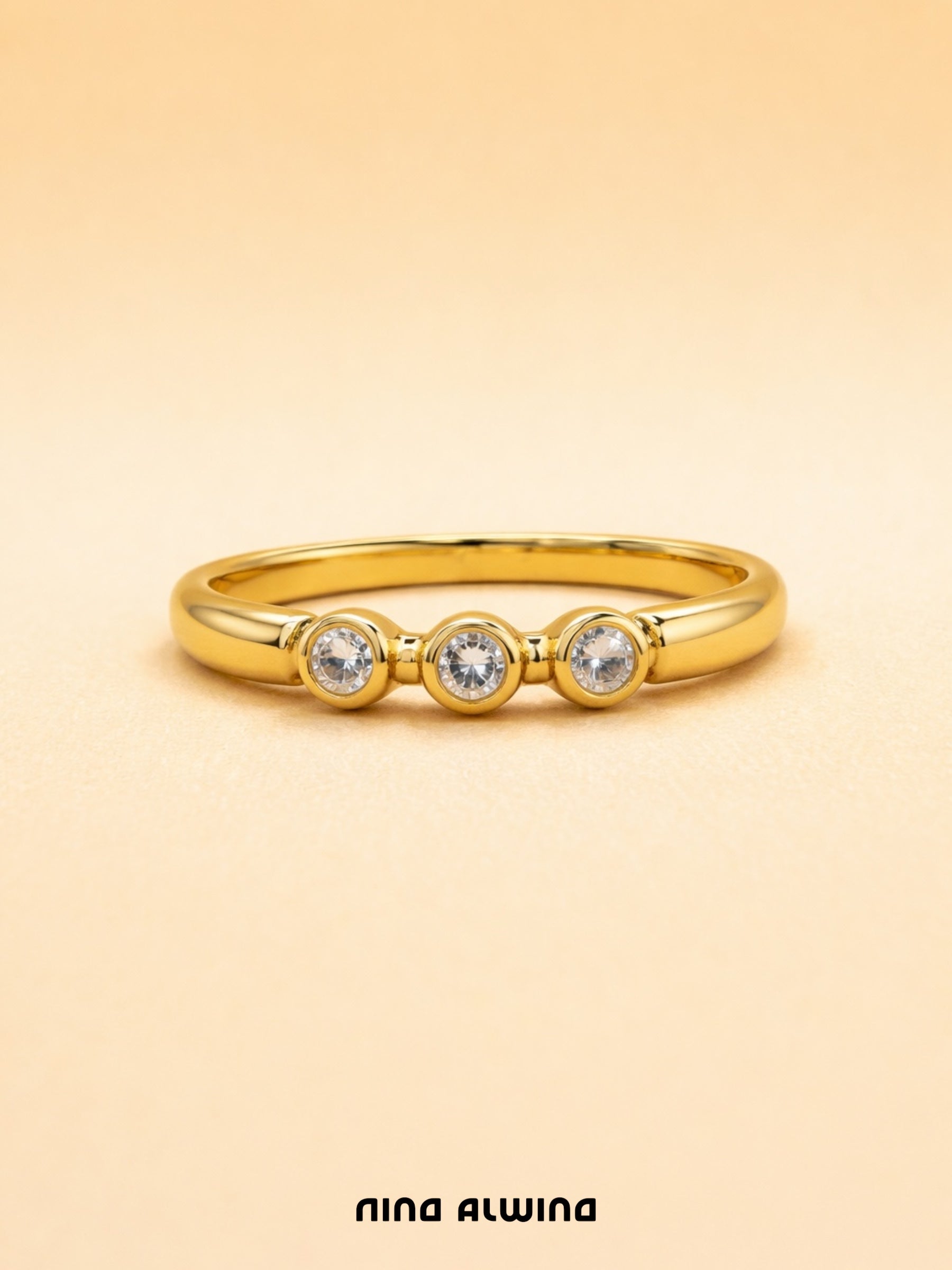 #610 8k Ring mit Zirkon - RG 56