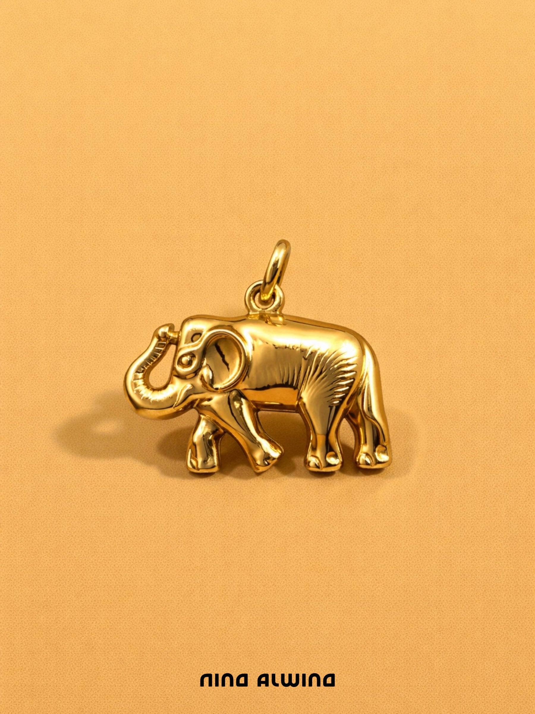 #646 8k Anhänger Elefant - 2cm