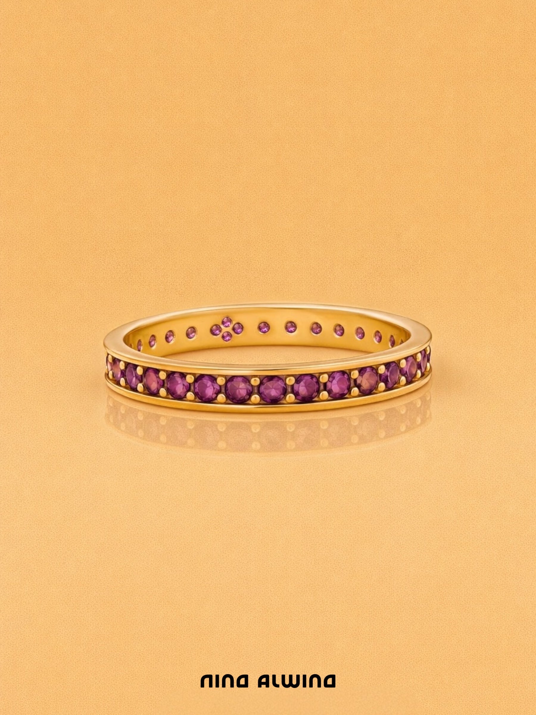 #661 14k Eternity-Ring mit Rubin - RG 48