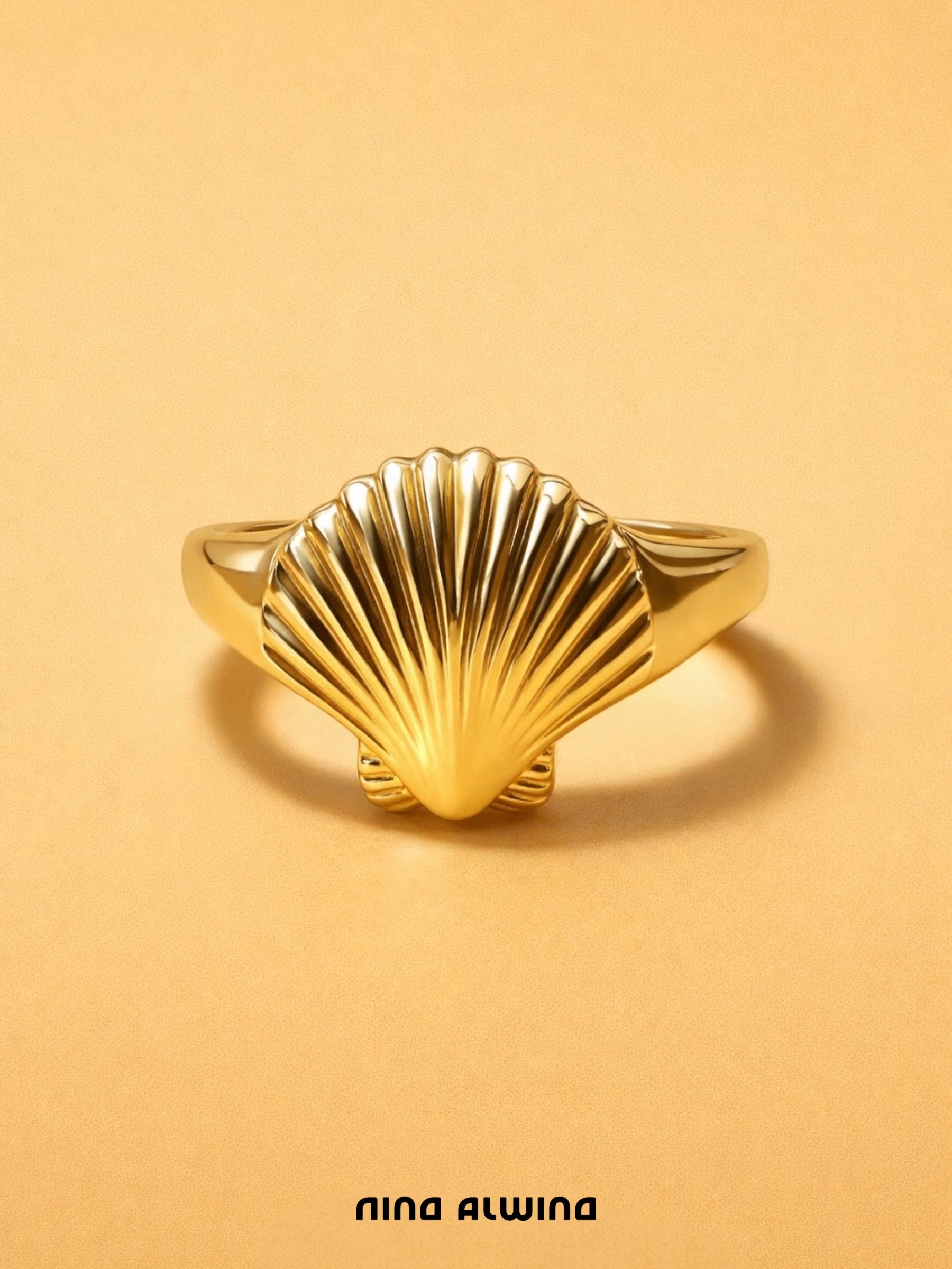 #694 14k Venus Signet Ring, Brand Mateo - RG 57