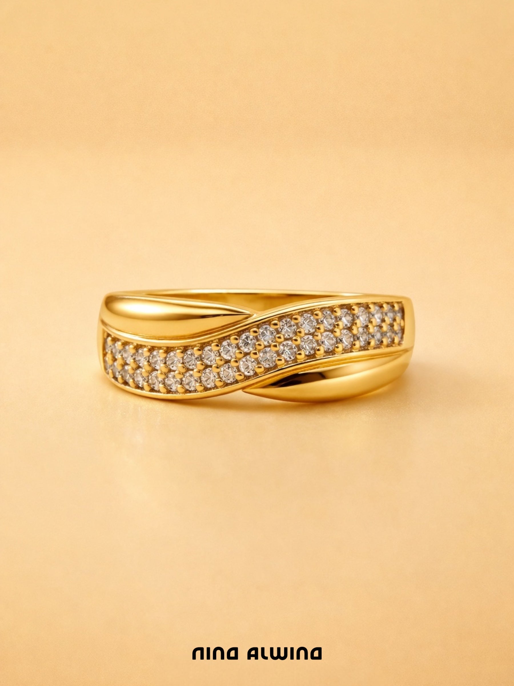 #727 8k Ring mit Zirkonen - RG 53