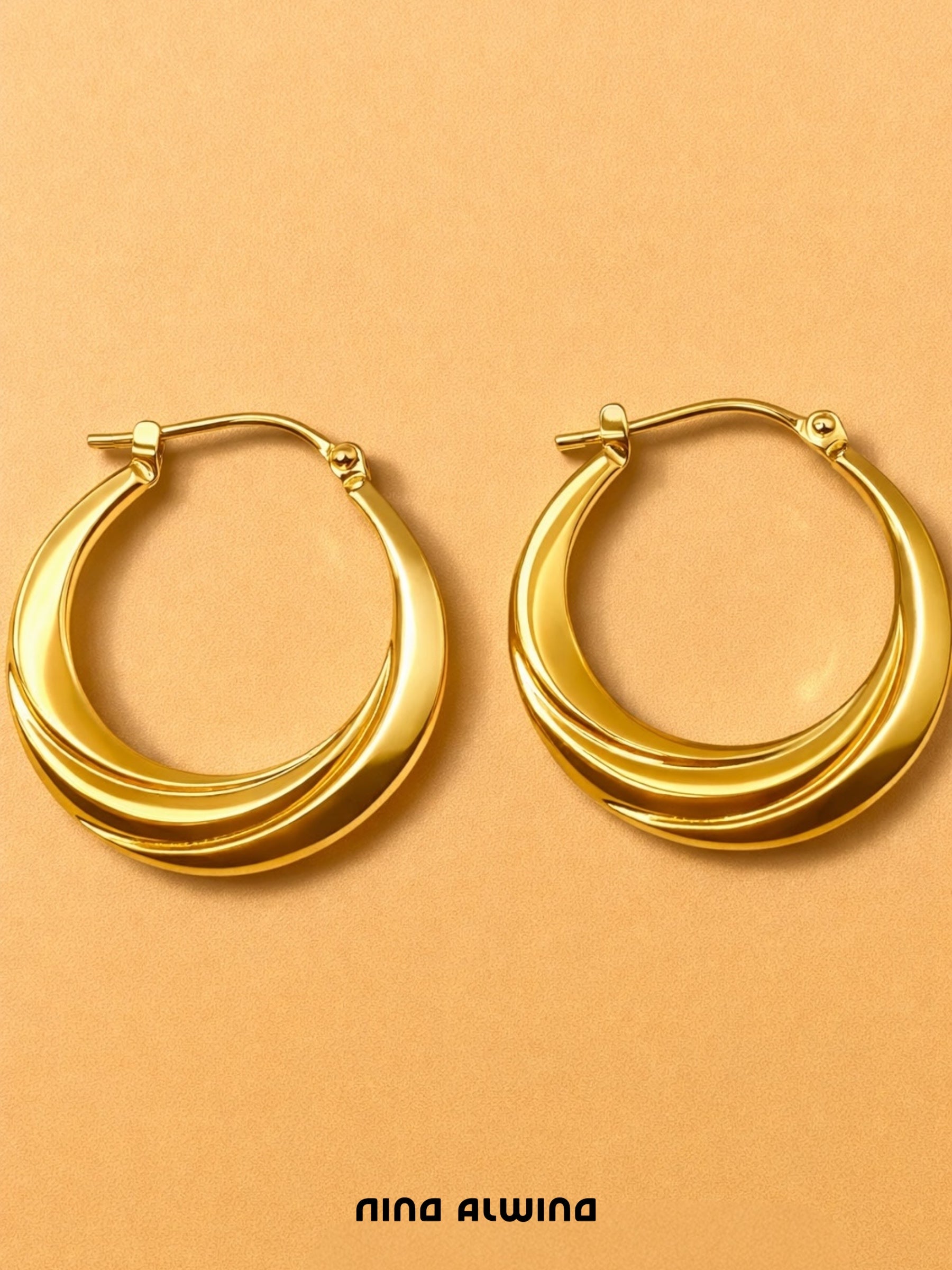 #736 8k Creolen - 2,3cm