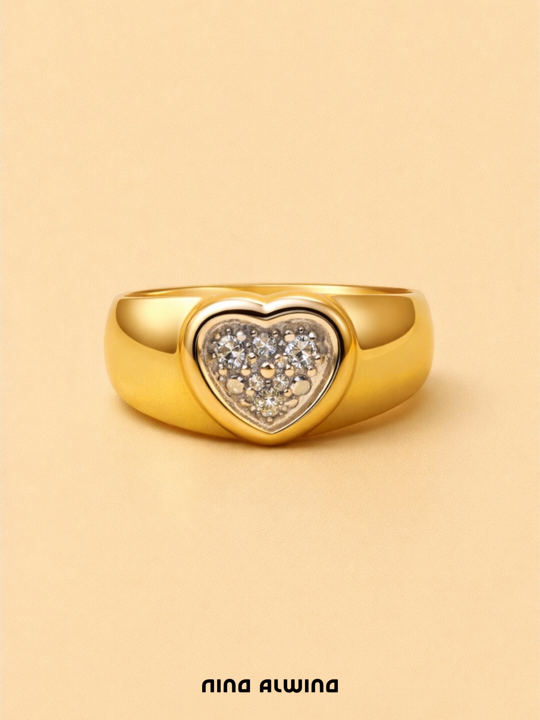 #801 14k Ring mit Diamanten - RG 51