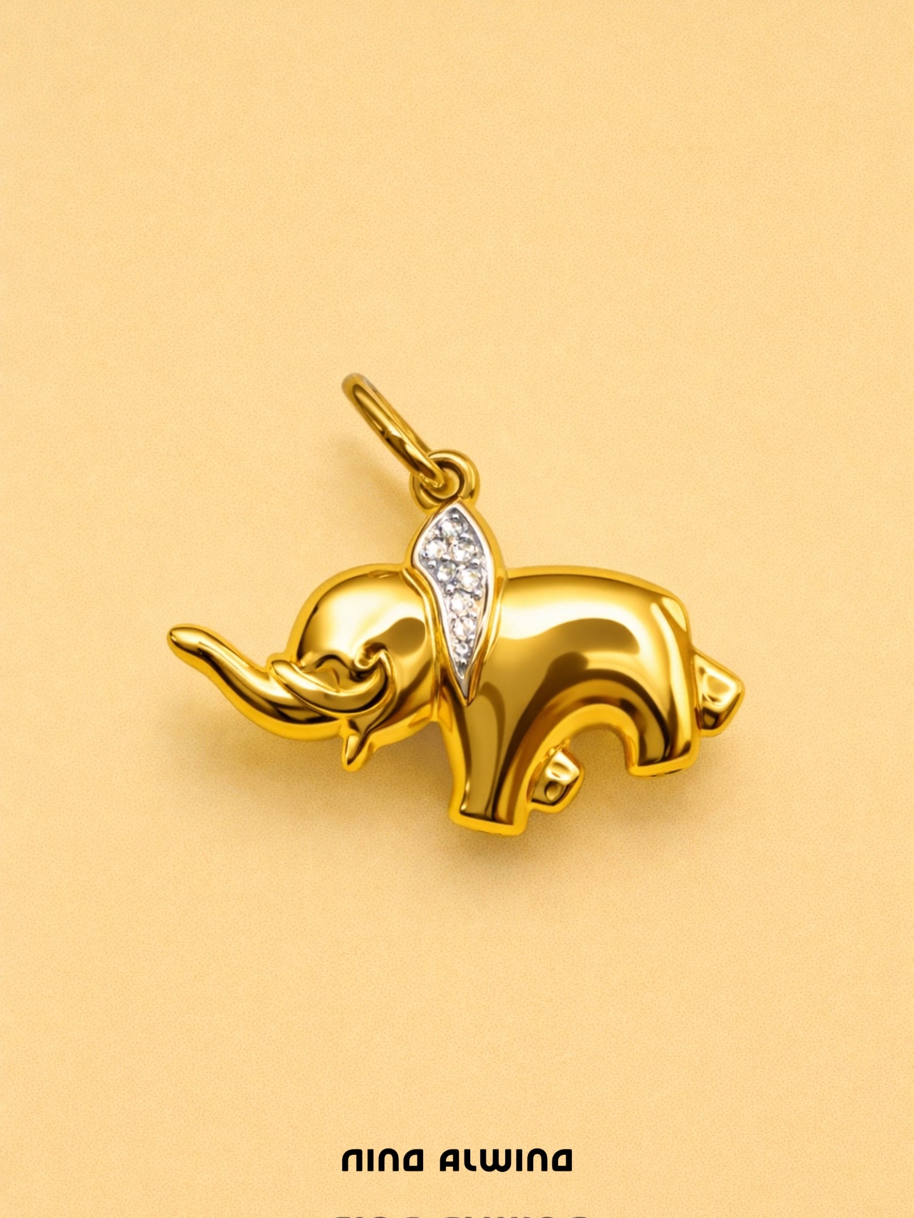 #822 8k Anhänger Elefant - 1.6cm