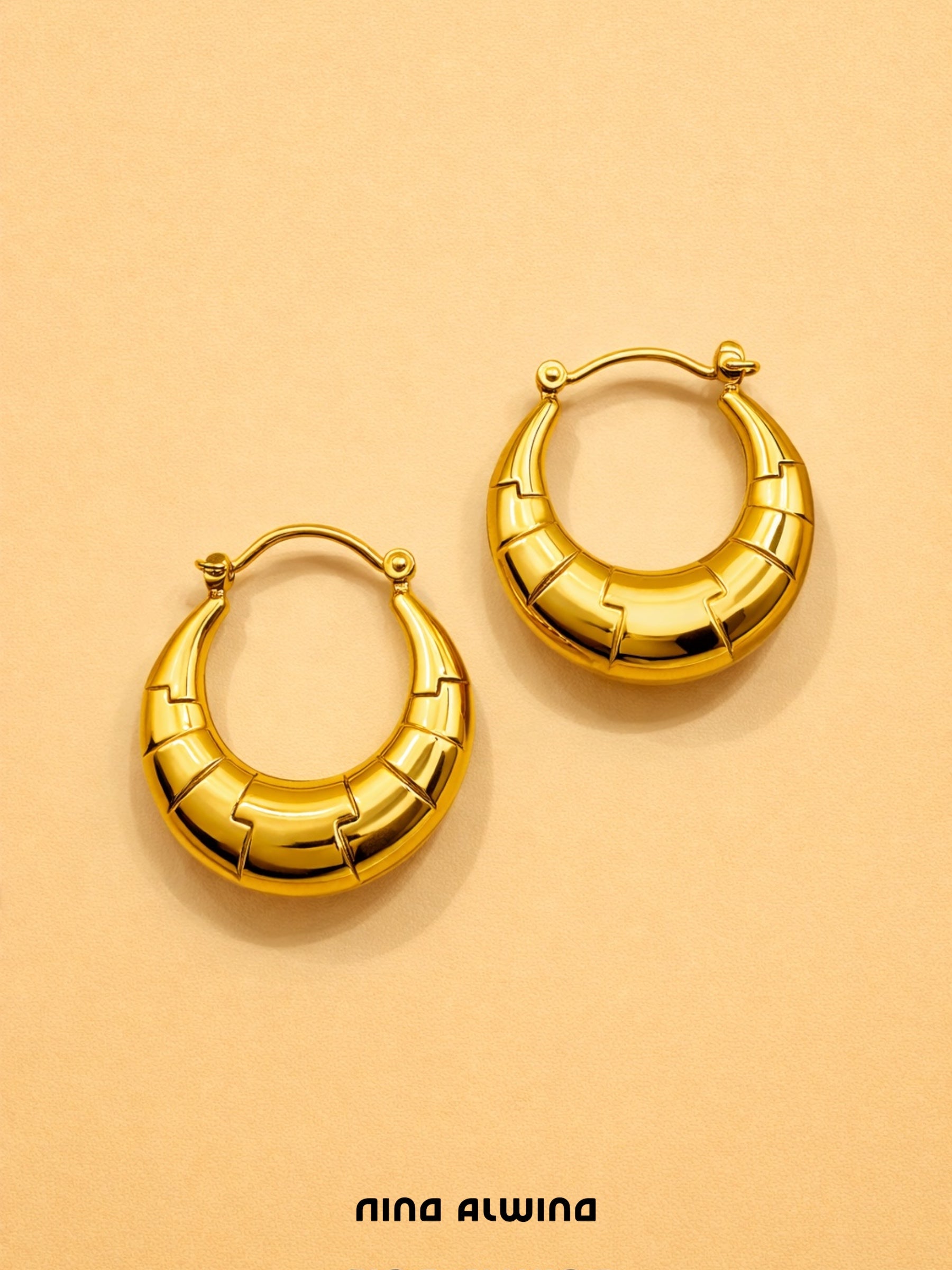 #826 8k Creolen - 1.8cm