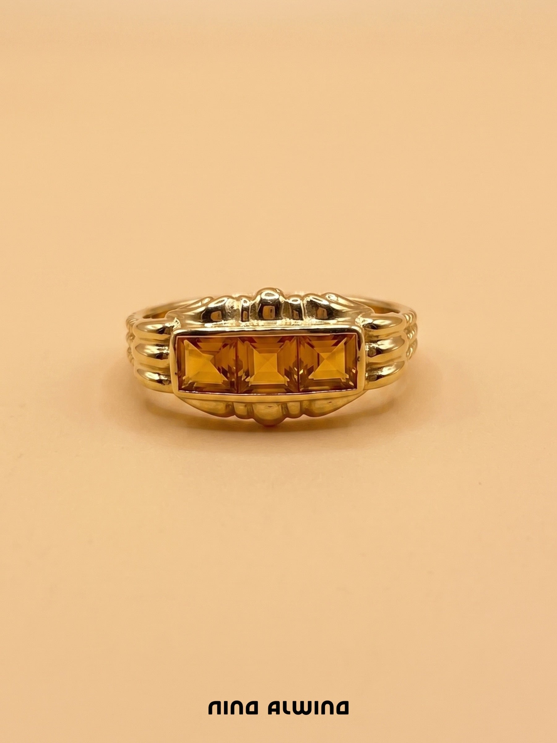 #1038 8k Ring mit Citrin - RG 58