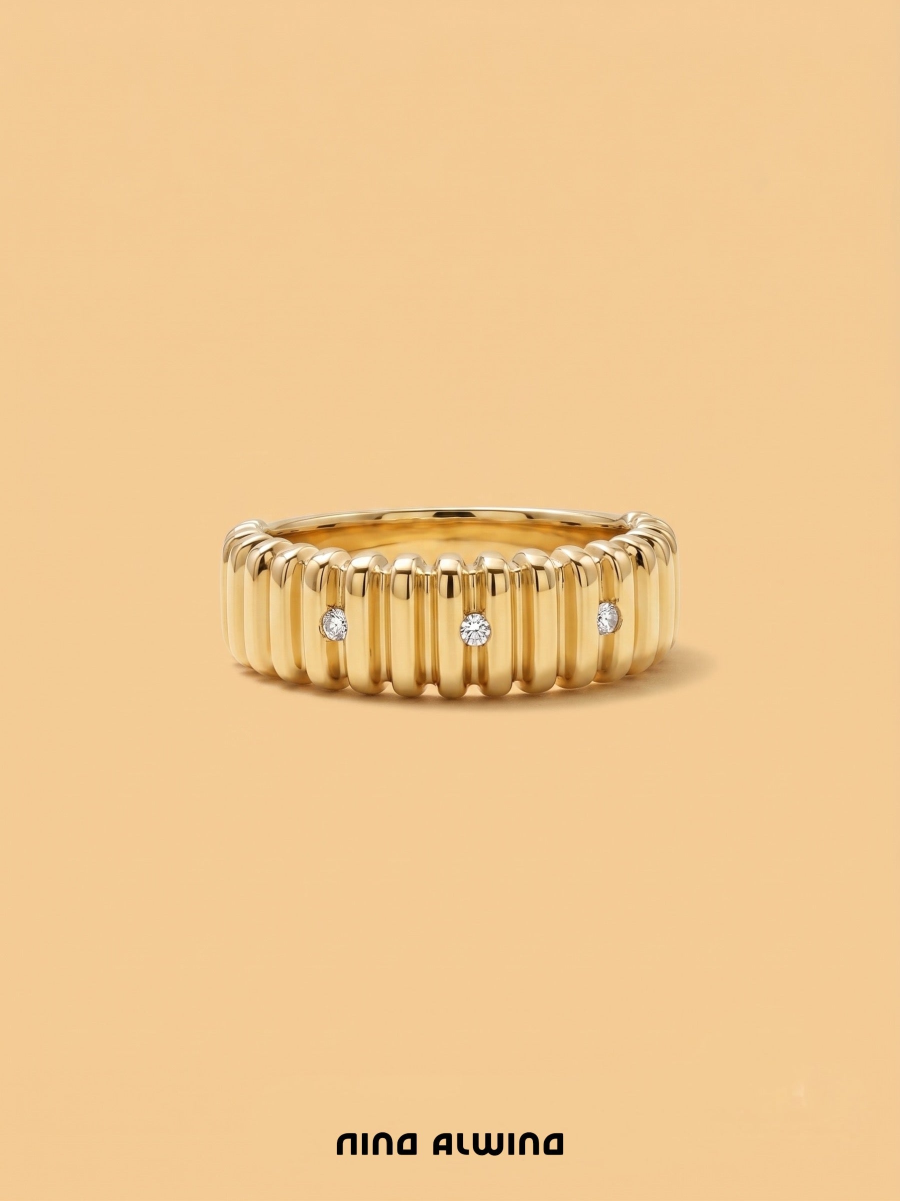#1062 14k Ring mit Diamanten - RG 58