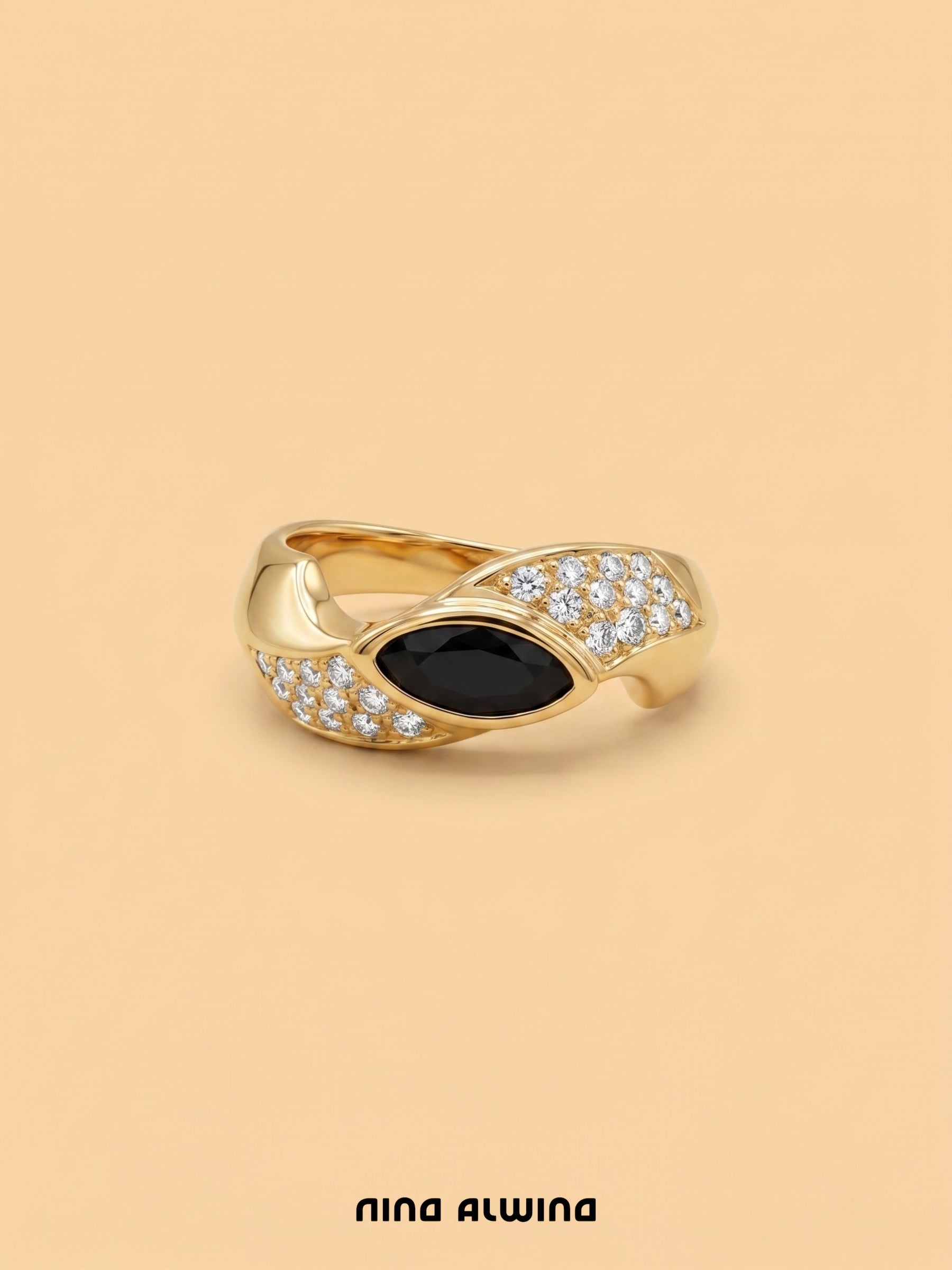 #1059 14k Ring mit Saphir - RG 53