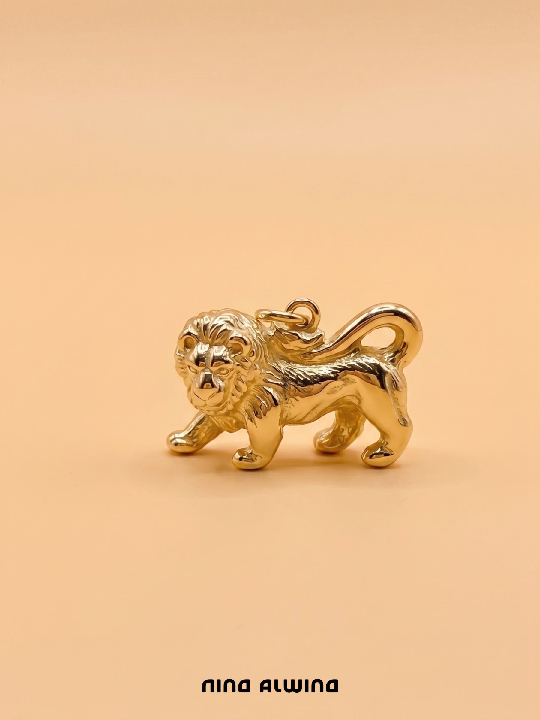 #1157 14k Anhänger Löwe - 1.4cm