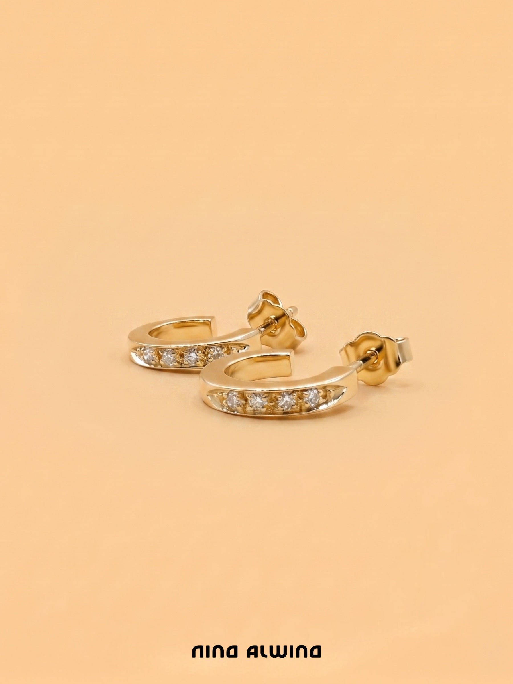 #1201 14k Hoop Earrings - 2cm
