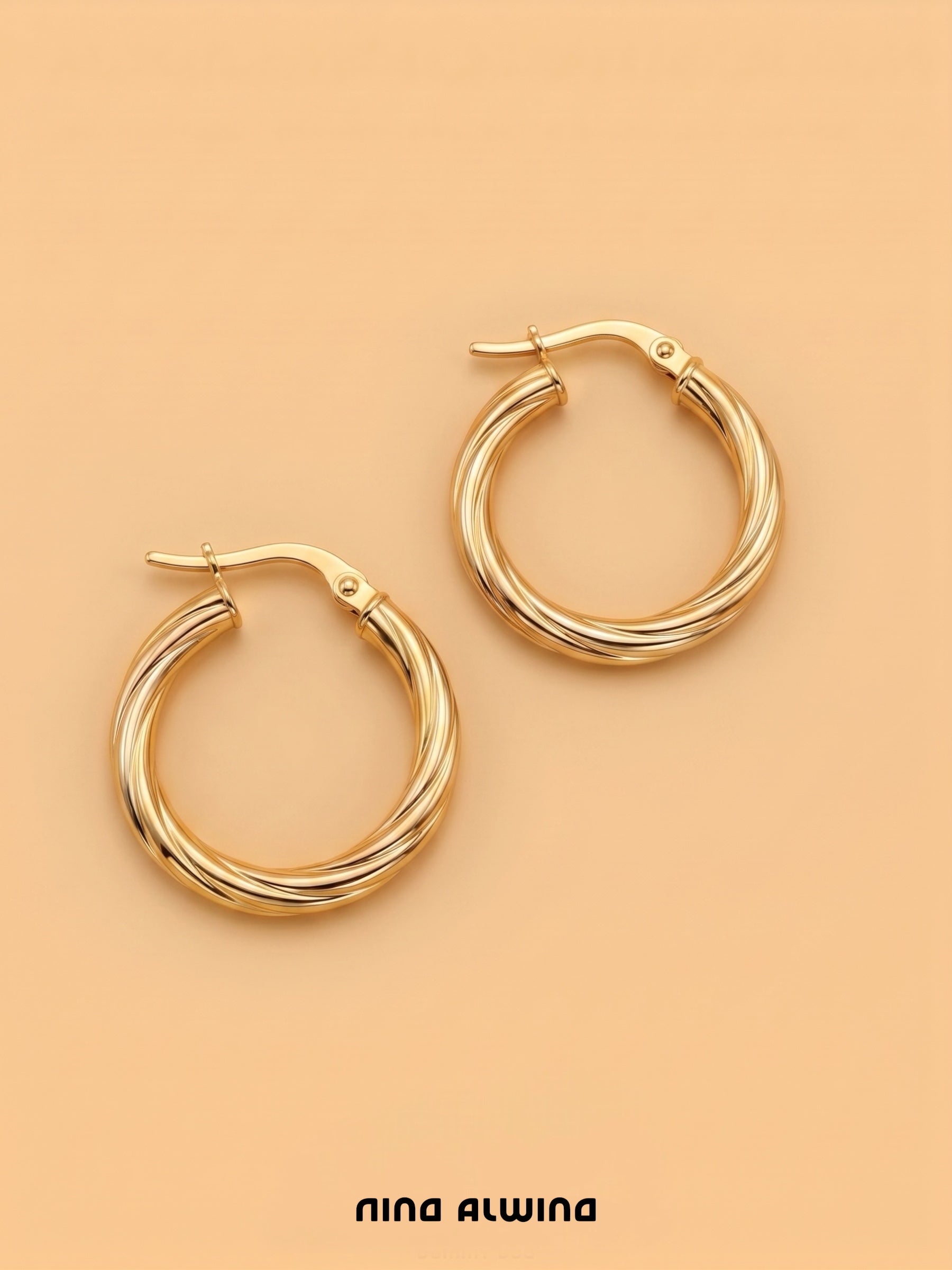 #1284 14k Ohrringe - 2cm