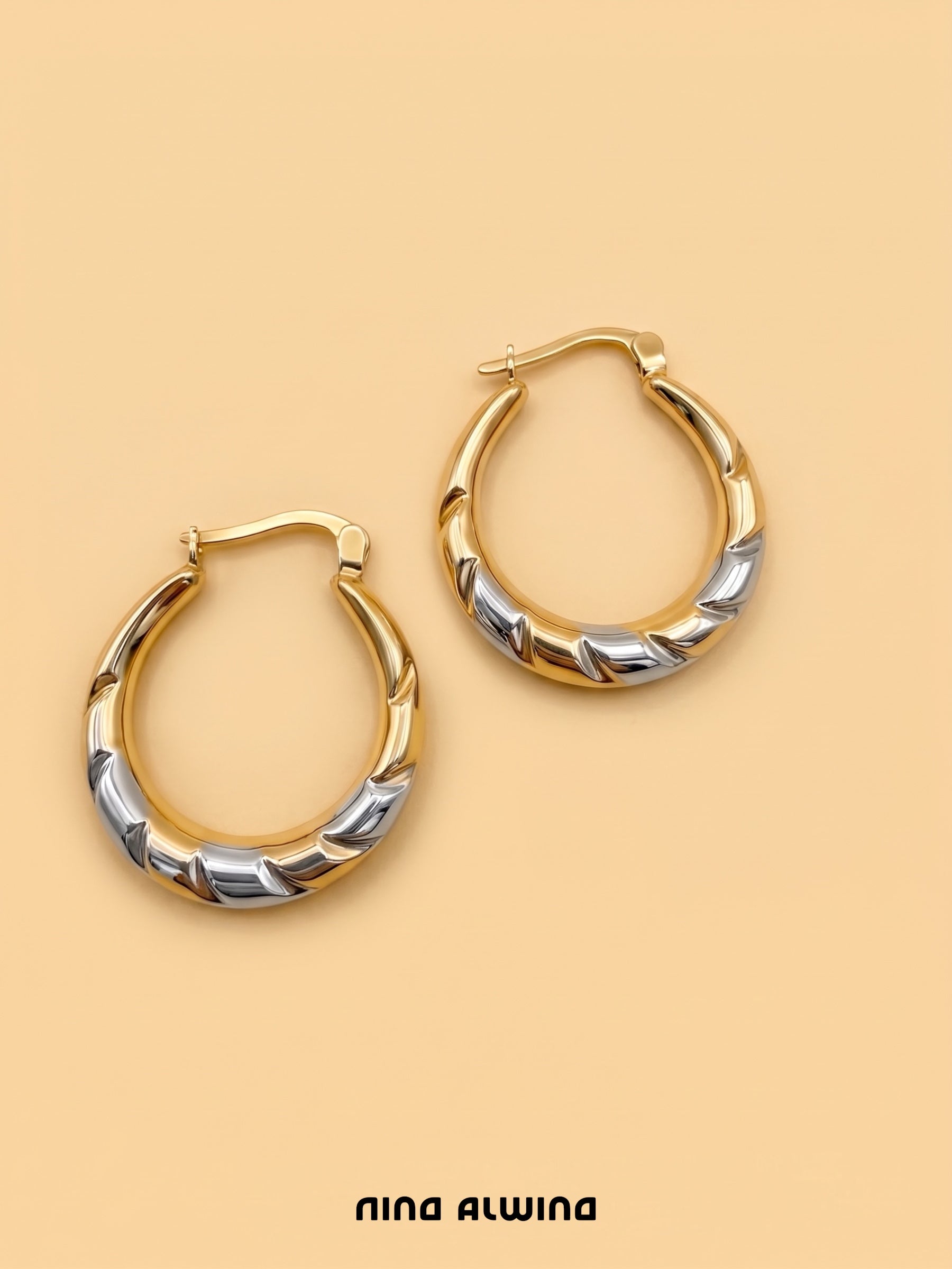 #1201 14k Hoop Earrings - 2cm