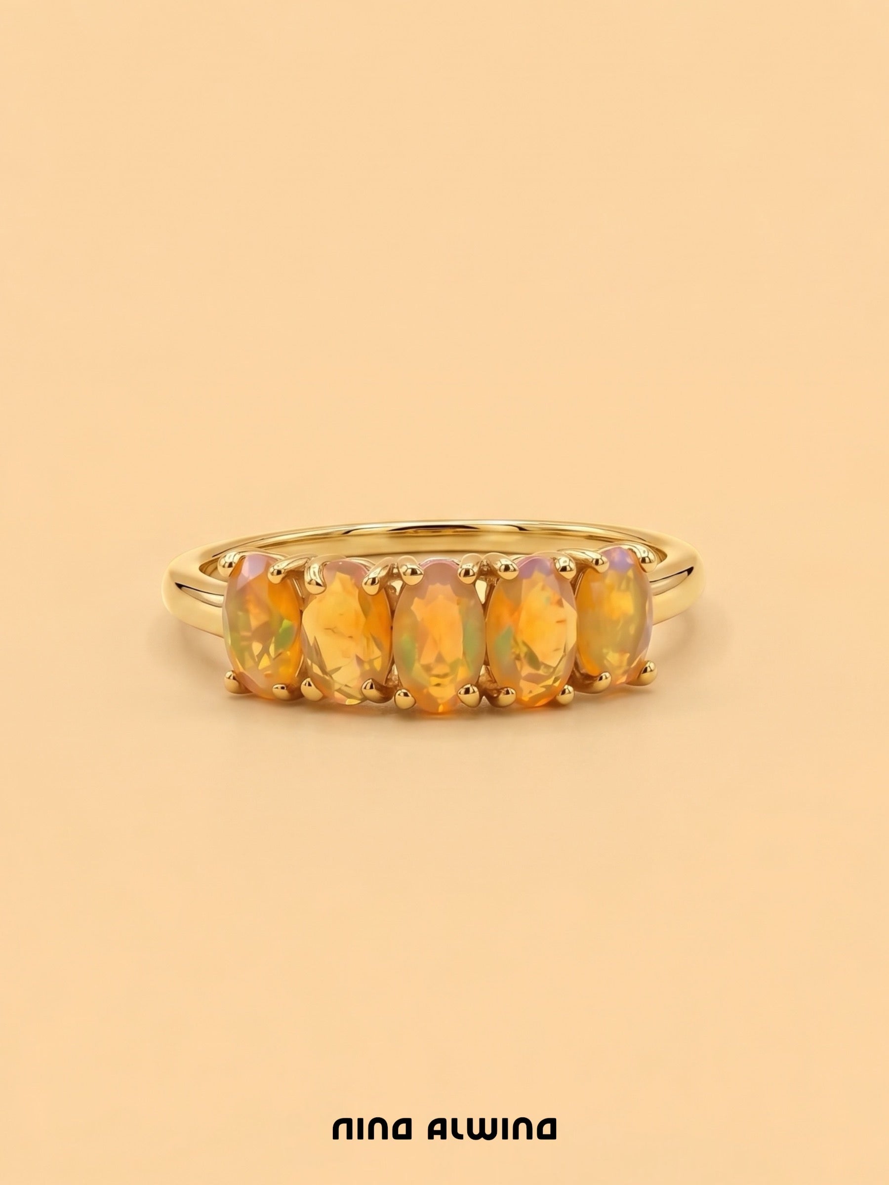 #1188 14k Ring with Pearls & Diamonds - Ring Size 58